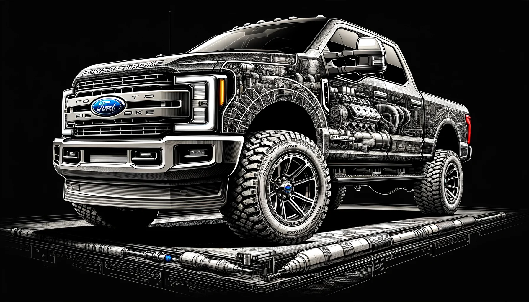 The car FORD POWERSTROKE 6.7L